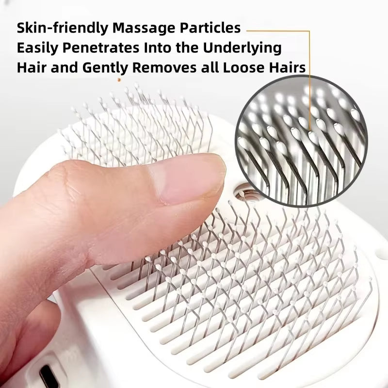Revolutionary 3-in-1 Cat Steam Brush: Electric Spray Grooming Comb for Effortless Pet Care and Relaxation