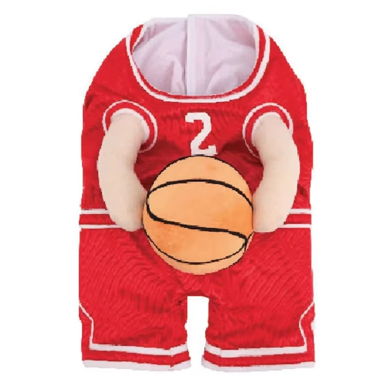 Adorable Dog Basketball Costume with Matching Ball - Perfect for Small Dogs and Fun Occasions!