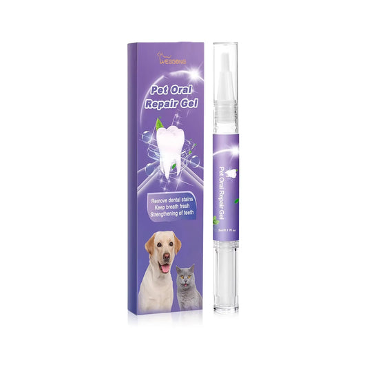 Revolutionary Pet Teeth Cleaning Pen - Natural Oral Repair Gel for Dogs and Cats - Effortless Dental Care Tool for Pet Owners